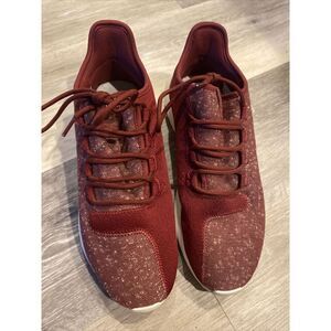 Adidas Tubular Shadow Mens Size 9.5 Burgundy White Shoes Sneakers Running by3571